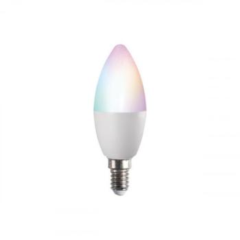 LED lámpa , égő , gyertya , E14 foglalat , 4.9 Watt , RGB , CCT , dimmelhető , WIFI/Bluetooth , KANLUX SMART , TUYA kép