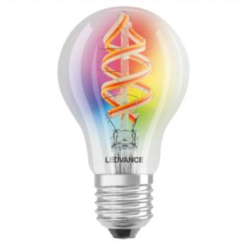 LED lámpa , égő , izzószálas hatás , filament , E27 , 4.5W , RGBW , meleg fehér , dimmelhető , LEDVANCE Smart+ WIFI kép