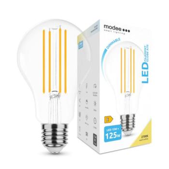 LED lámpa , égő , izzószálas hatás , filament , E27 foglalat , A70 , 15 Watt , meleg fehér , 2000 lumen, dimmelhető , Modee kép