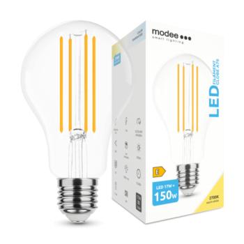 LED lámpa , égő , izzószálas hatás , filament , E27 foglalat , A70 , 17 Watt , 2452 lumen , meleg fehér , Modee kép