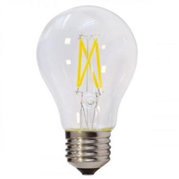 LED lámpa , égő , izzószálas hatás , filament , körte , E27 foglalat , 6 Watt , meleg fehér, dimmelhető kép