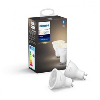 LED lámpa , égő , Philips Hue , 2PACK ( 2 x GU10 5.5W ) , meleg fehér , dimmelhető , Bluetooth kép
