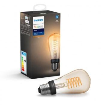 LED lámpa , égő , Philips Hue , izzószálas hatás , filament , E27 foglalat , Edison , ST64 , 7W , meleg fehér , dimmelhető , Bluetooth kép