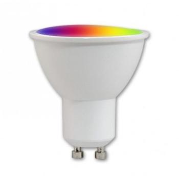 LED lámpa , égő , spot , GU10 , 120° , 5 Watt , RGB , CCT , dimmelhető , WIFI , TUYA kép