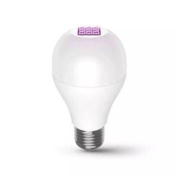 LED lámpa , égő szett , UV-C fertőtlenítéssel , 2 db x E27 , 2 x 8W , meleg fehér , 59S , SunClean kép