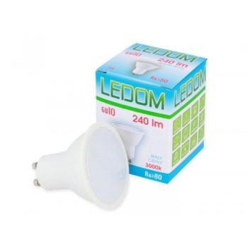 GU10 LED izzó, 3W, meleg fehér, 3000K, 240lm, CRI≥80, LED line, LL-248658 kép