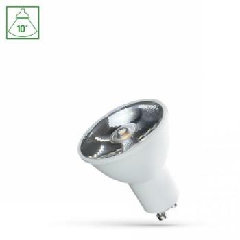 LED lámpa , égő , szpot , GU10 foglalat , 6 Watt , 10° , meleg fehér kép