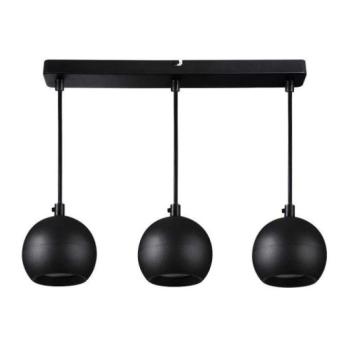 LED lámpa , függeszték , mennyezeti , 3 x GU10 foglalat , fekete , GALOBA kép