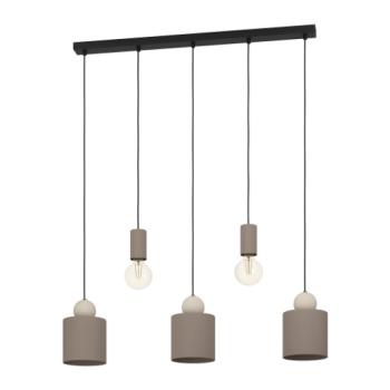 LED lámpa , függeszték , mennyezeti , 5xE27 foglalat , mokka , EGLO , GAZZOLA , 900346 kép