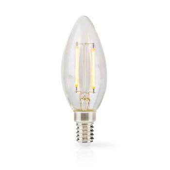 LED lámpa Izzó E14 | Gyertya | 7 W | 806 lm | 2700 K | Meleg Fehér | Retro Stílus | 1 db | Egyértelmű kép