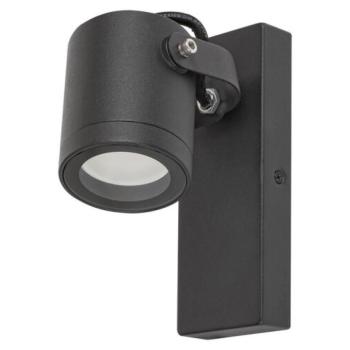 LED lámpa , kültéri , oldalfali , GU10 foglalattal , fekete , IP44 , Rábalux , ELVA kép
