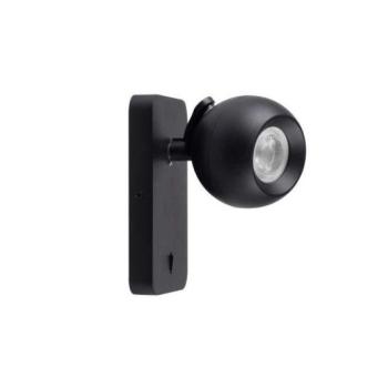 LED lámpa , oldalfali , GU10 foglalat , fekete , GALOBA kép