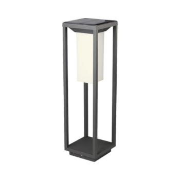 Led lámpatest , 2W , 220 lumen , napelemes , mozgásérzékelős , álló , szürke , IP65 , Samsung chip kép