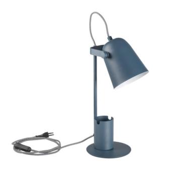 LED lámpatest , asztali , kapcsolóval , telefontartóval , E27 , kékes , Kanlux , Raibo kép