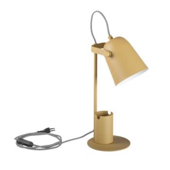 LED lámpatest , asztali , kapcsolóval , telefontartóval , E27 , sárga , Kanlux , Raibo kép