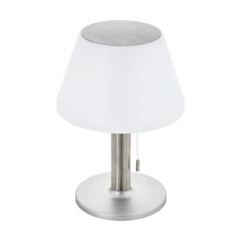 LED lámpatest , asztali , kültéri , napelemes , természetes fehér , ezüst , 2W , IP44 , STRÜHM Pelagia kép