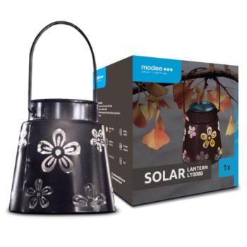 Modee Lighting LED Szolár Napelemes Lámpás LT008B (H11xD11,5cm) fekete kép