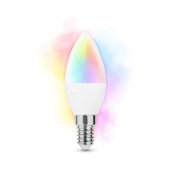 Led lámpatest , égő , gyertya , E14 , 4.9W , RGB , CCT , dimmelhető , WIFI , TUYA , Modee kép