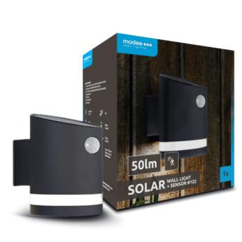 Modee Lighting LED Szolár Napelemes Fali Lámpa WS122 + sensor (50 lumen) kép