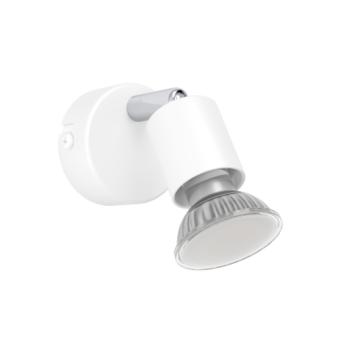 LED lámpatest , fali , spot , 1 x GU10 foglalat , fehér , króm , ECO RANGE ,STECCI-E , 74003 kép