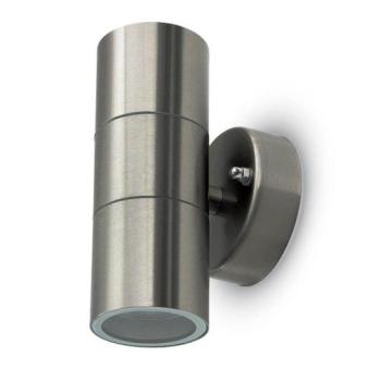 LED lámpatest , GU10-es foglalatú , oldalfali , 2 irányú , króm , IP44 kép