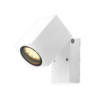 LED lámpatest , GU10-es foglalatú , oldalfali , négyzet , állítható fejű , fehér , IP44 , Optonica kép