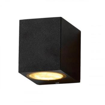 LED lámpatest , GU10 , oldalfali , 1 irányú , fekete , kültéri , IP44 kép