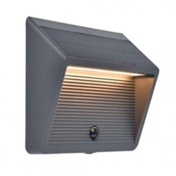LED lámpatest , kültéri , fali , 11.5W , mozgásérzékelős , meleg fehér , szürke , IP54 , LUTEC , LINKO kép