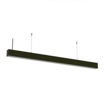 LED lámpatest , lineáris , függeszthető , sorolható , 118 cm , 40W , természetes fehér , fekete kép