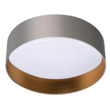 LED lámpatest , mennyezeti , 17.5W , kerek , természetes fehér , szürke és arany , RIFA kép