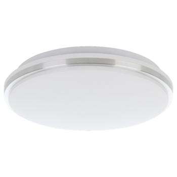LED lámpatest , mennyezeti , 18W , kristály hatású , természetes fehér , acél , fehér , EGLO , MARUNELLA , 75626 kép