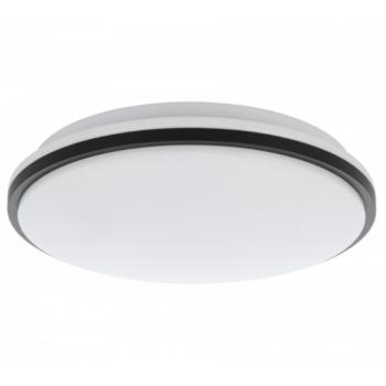 LED lámpatest , mennyezeti , 18W , kristály hatású , természetes fehér , acél , fekete/fehér , EGLO , MARUNELLA , 75627 kép