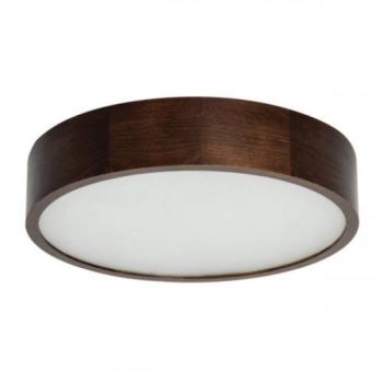 LED lámpatest , mennyezeti , 2 x E27 , kerek , fa , üveg , wenge , JASMIN kép