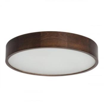 LED lámpatest , mennyezeti , 3 x E27 , kerek , fa , üveg , wenge , JASMIN kép