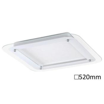 LED lámpatest , mennyezeti , backlight effect , 22W , természetes fehér , négyzet , fehér , Rábalux , LORNA kép