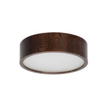 LED lámpatest , mennyezeti , E27 , kerek , fa , üveg , wenge , JASMIN kép