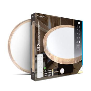Modee Mennyezeti LED Lámpa 2x48W 3CCT D510x75mm + rem. A-G103 (9120 lumen) Barna kép