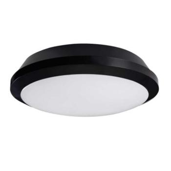 LED lámpatest , mennyezeti , mozgásérzékelős , kerek , 26W , természetes fehér , fekete , IP65 , DABA PRO kép