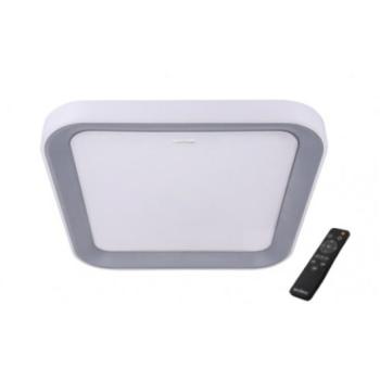 LED lámpatest , mennyezeti , négyzet , 48W , CCT , távirányítóval , ezüst , IP44 , STRÜHM , ARIEL kép