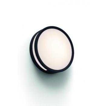 LED lámpatest , mennyezeti/oldalfali , 13W , meleg fehér , matt fekete , kültéri , IP54 , LUTEC , ROLA kép