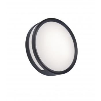 LED lámpatest , mennyezeti/oldalfali , 13W , meleg fehér , sötét szürke , kültéri , IP54 , LUTEC , ROLA kép