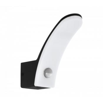 Led lámpatest , mozgásérzékelős , oldalfali , 11 Watt , meleg fehér , fekete , kültéri , IP44 , EGLO , FIUMICINO , 98149 kép