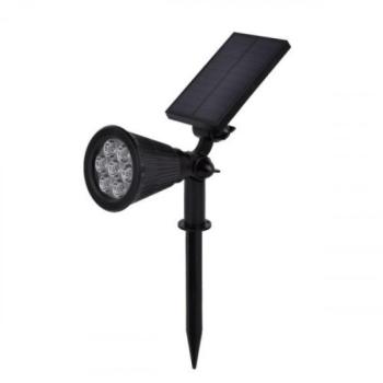 LED lámpatest , napelemes , földbe szúrható , 1.5 Watt , zöld fényű , IP65 kép