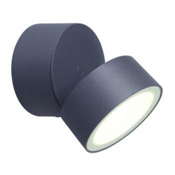 LED lámpatest , oldalfali , 11W , természetes fehér , fekete , kültéri , IP54 , LUTEC , TRUMPET kép