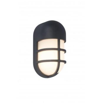 LED lámpatest , oldalfali , 15W , meleg fehér , sötét szürke , kültéri , IP54 , LUTEC , BULLO kép