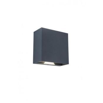 LED lámpatest , oldalfali , 2 irányú, 10W , állítható sugárzási szög , természetes fehér , sötét szürke , kültéri , IP54 , LUTEC , GEMINI BEAMS kép