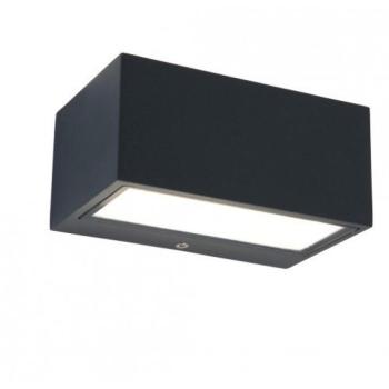 LED lámpatest , oldalfali , 2 irányú, 11W , természetes fehér , sötét szürke , kültéri , IP54 , LUTEC , GEMINI kép