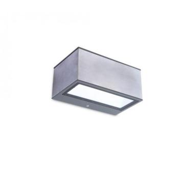 LED lámpatest , oldalfali , 2 irányú, 11W , természetes fehér , szürke , kültéri , IP54 , LUTEC , GEMINI kép