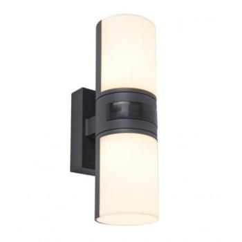 LED lámpatest , oldalfali , 2 irányú , 15W , meleg fehér , szürke , kültéri , mozgásérzékelős , IP54 , LUTEC , CYRA kép