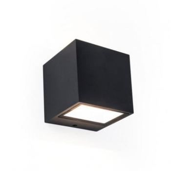 LED lámpatest , oldalfali , 2 irányú, 9W , meleg fehér , fekete , kültéri , IP54 , LUTEC , GEMINI kép